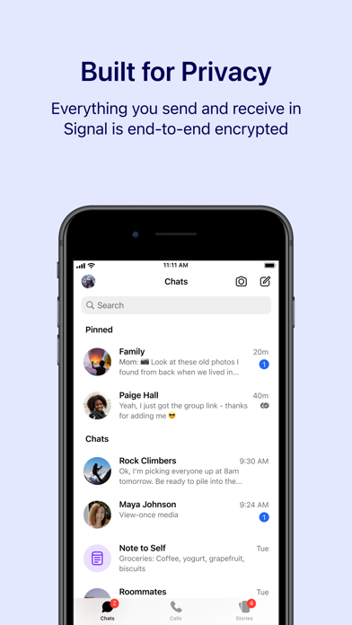 Threema app screenshot 1