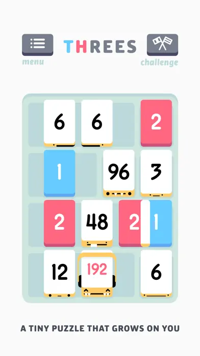 Threes! app screenshot 1