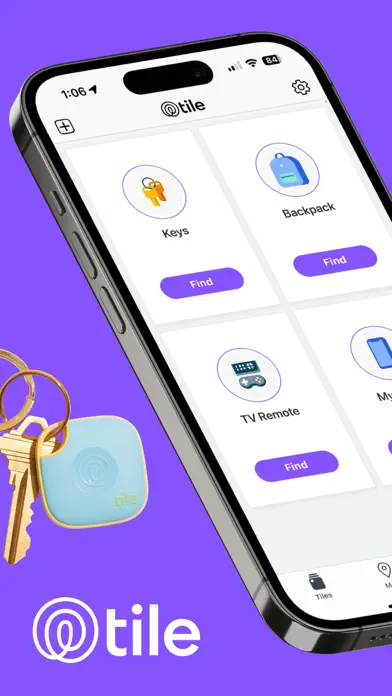 Tile – Find lost keys & phone app screenshot 1