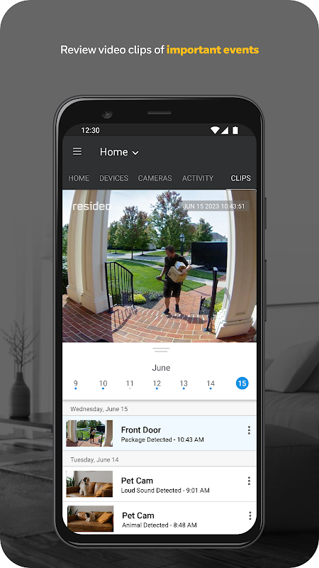 Total Connect 2.0 app screenshot 1