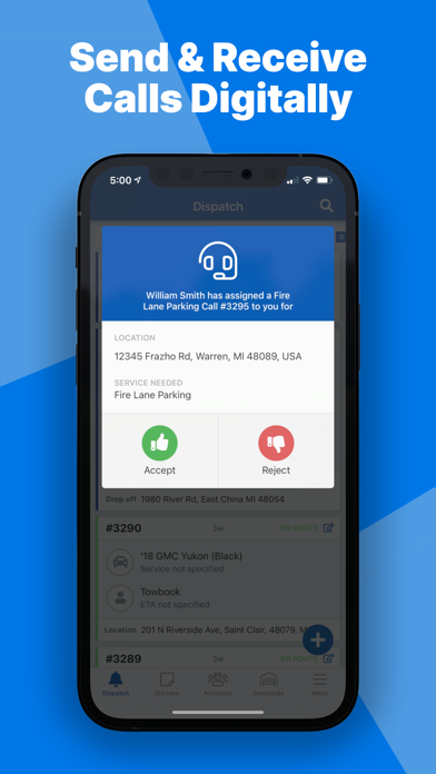 Towbook app screenshot 3