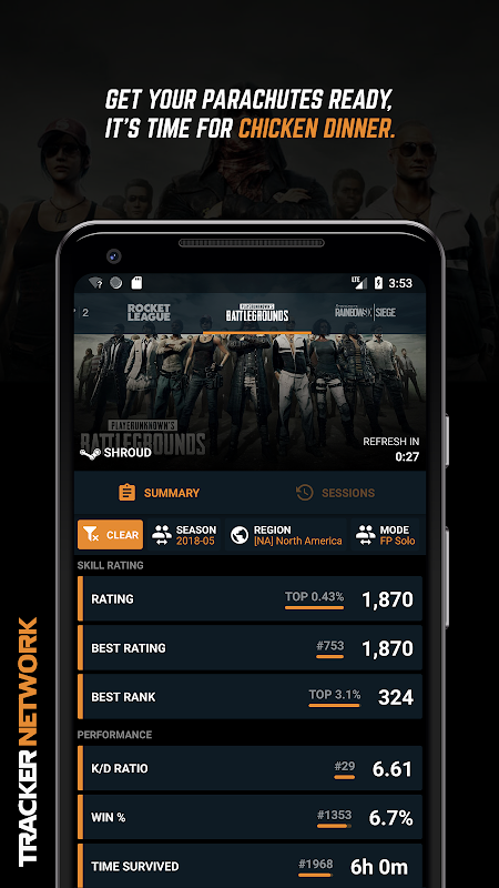 Tracker Network Stats app screenshot 4