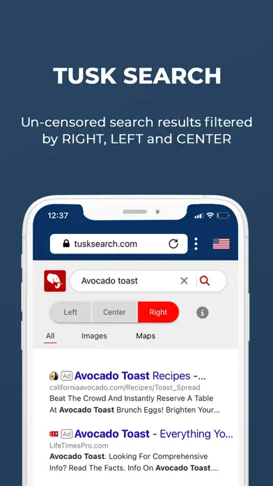 TUSK Search app screenshot 5