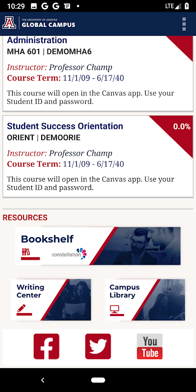 UAGC Talon Mobile app screenshot 2