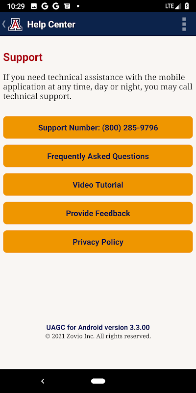 UAGC Talon Mobile app screenshot 4