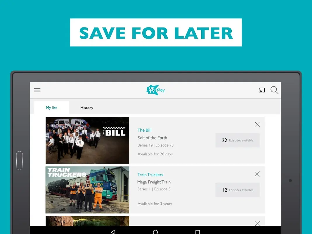 UKTV Play: TV Shows On Demand app screenshot 1