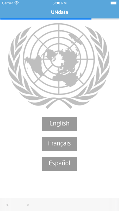 UNdata app screenshot 1