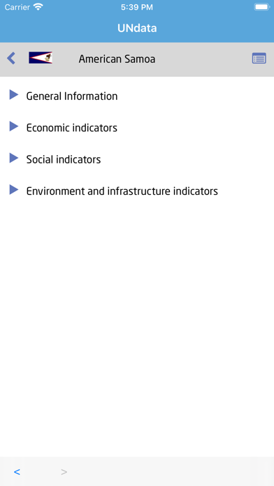 UNdata app screenshot 3