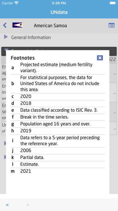 UNdata app screenshot 5