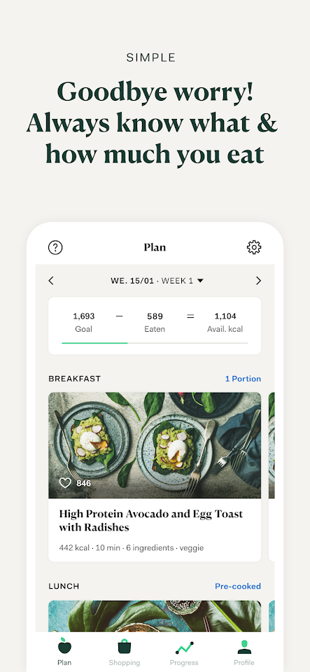 Upfit Nutrition Coaching app screenshot 3