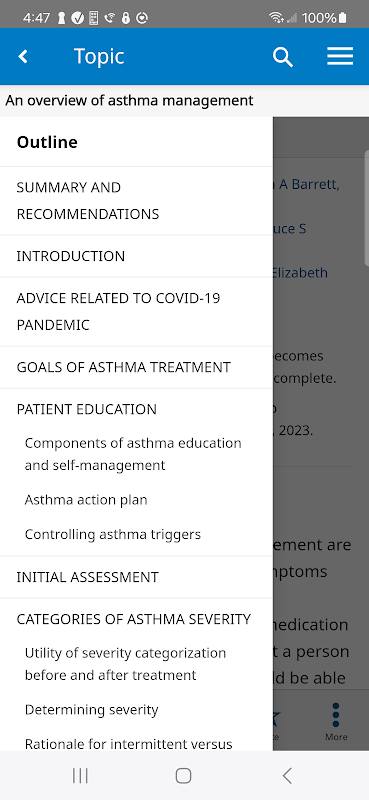UpToDate app screenshot 3