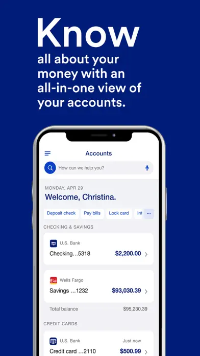 U.S. Bank Mobile Banking app screenshot 1