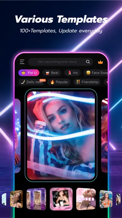 Vakie: Video Maker with Effect app screenshot 1