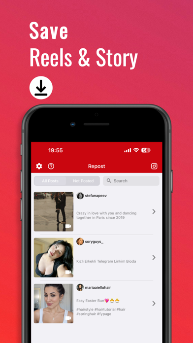 Video Downloader for Instagram app screenshot 1