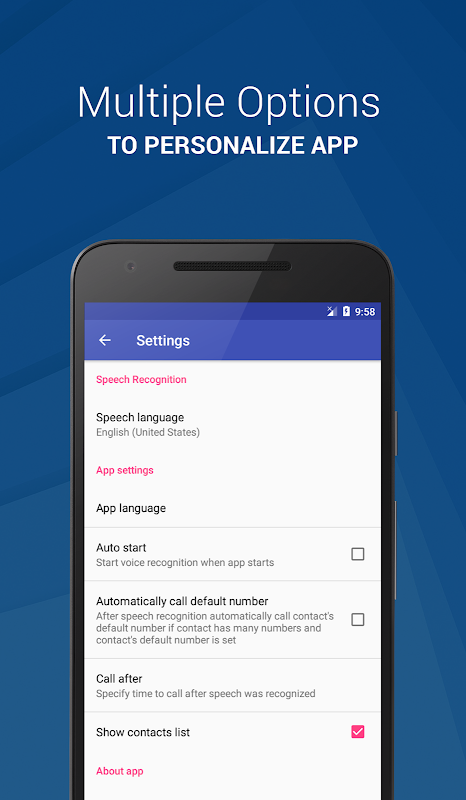 Voice Call Dialer app screenshot 3