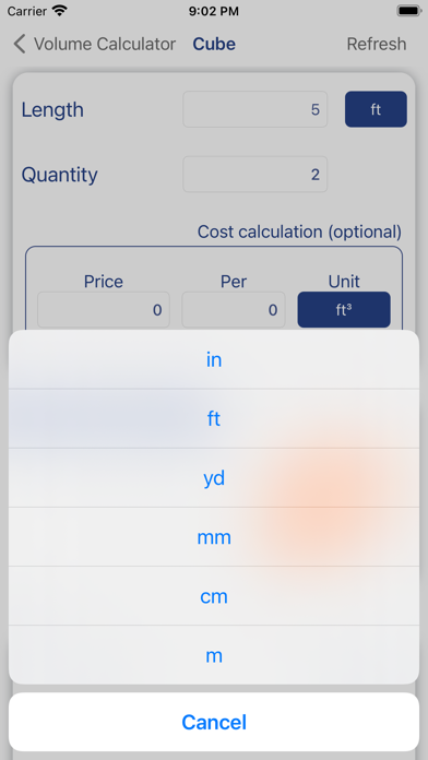 Volume Calculator app screenshot 3