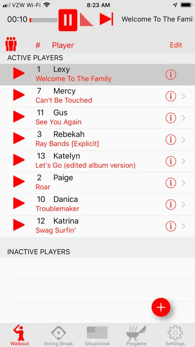 Walkout Song DJ app screenshot 1