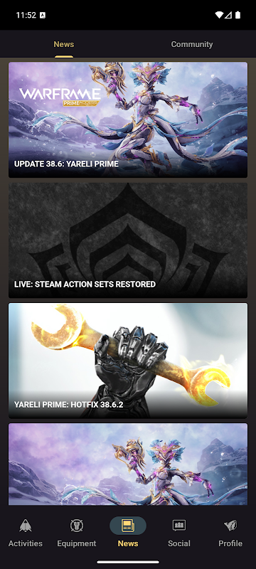 Warframe Companion app screenshot 1
