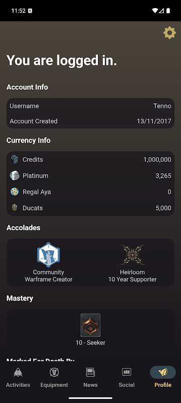 Warframe Companion app screenshot 7