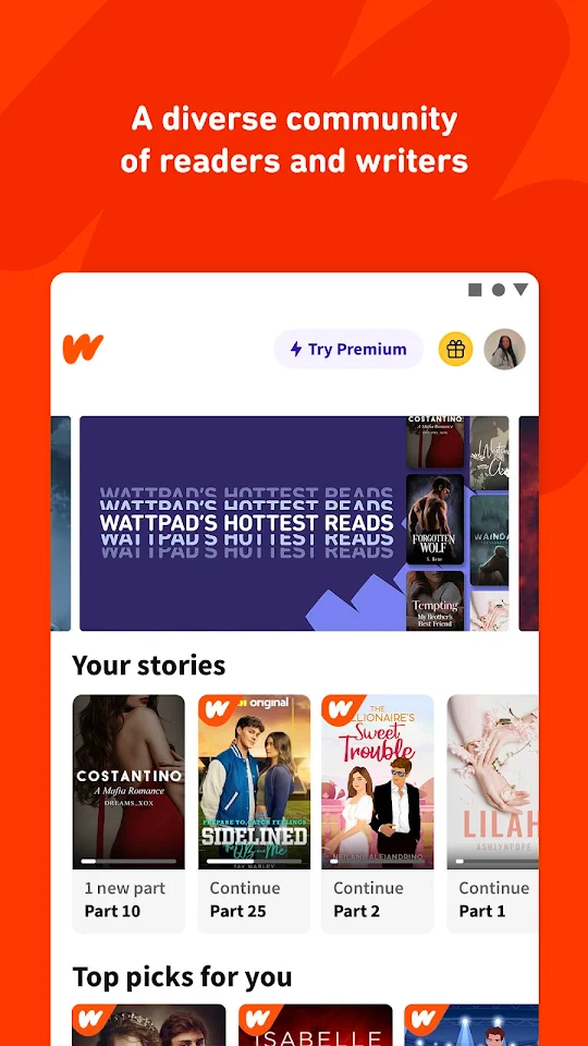 Wattpad – Read & Write Stories app screenshot 3