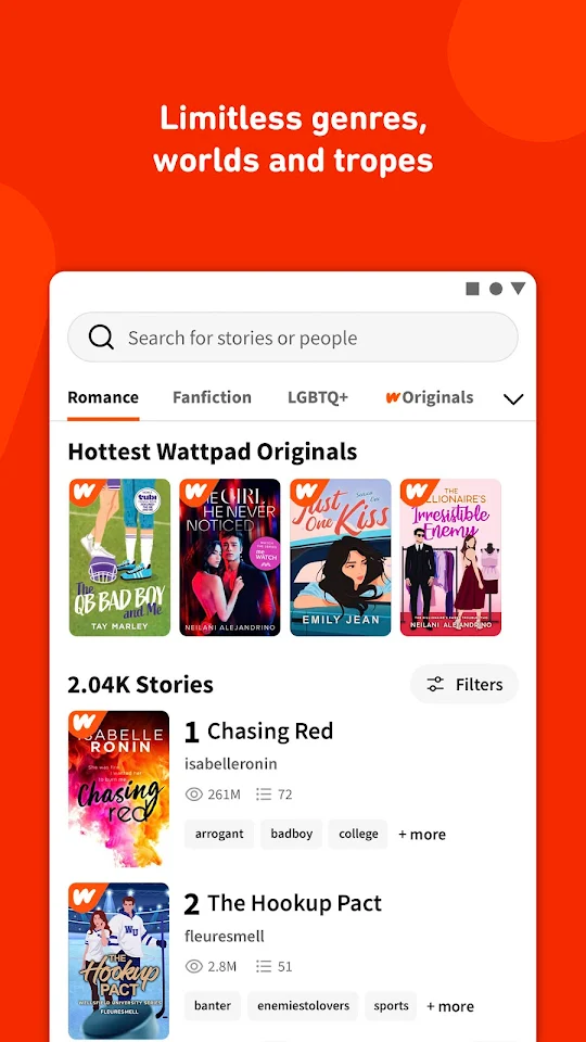 Wattpad – Read & Write Stories app screenshot 4