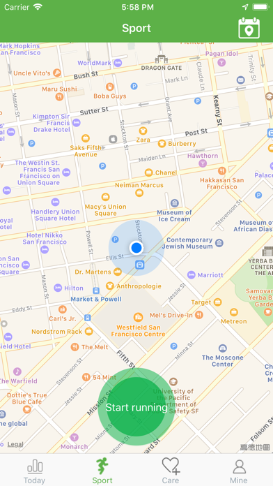 WearHealth app screenshot 2