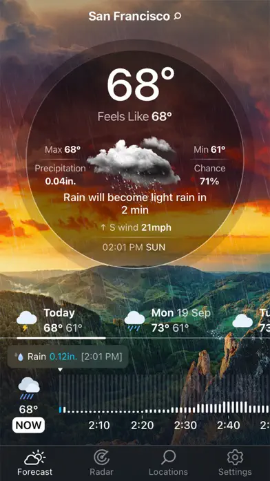 Weather Home: Local Forecast app screenshot 1