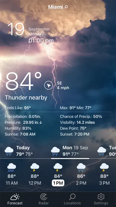 Weather Home: Local Forecast app screenshot 2