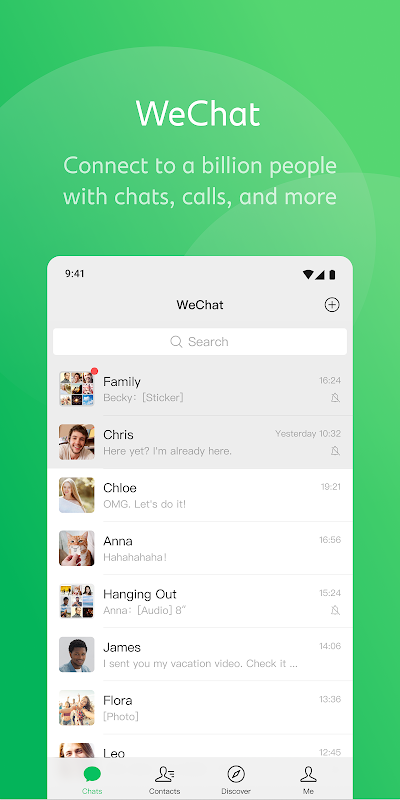 WeChat app screenshot 1