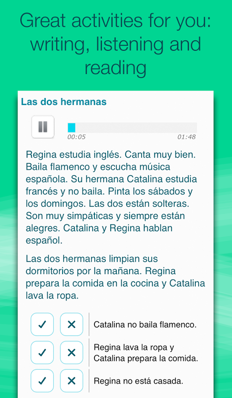 Wlingua – Learn Spanish app screenshot 3