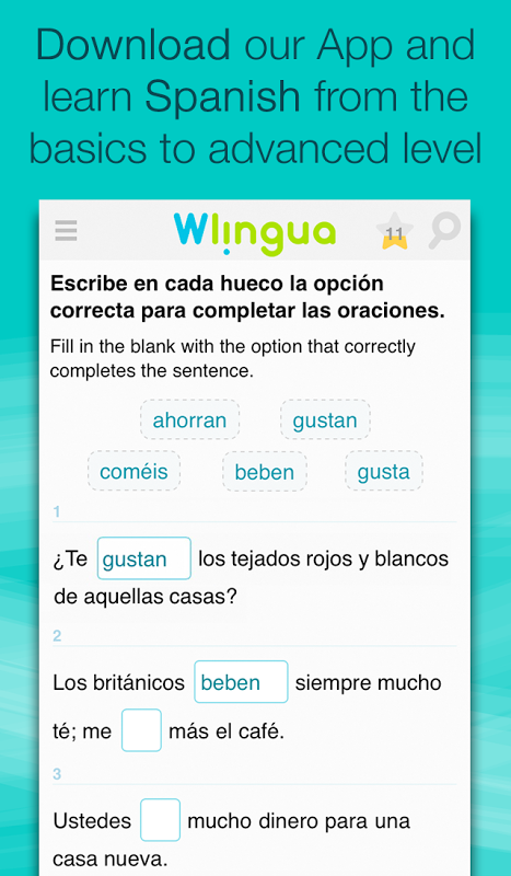 Wlingua – Learn Spanish app screenshot 4