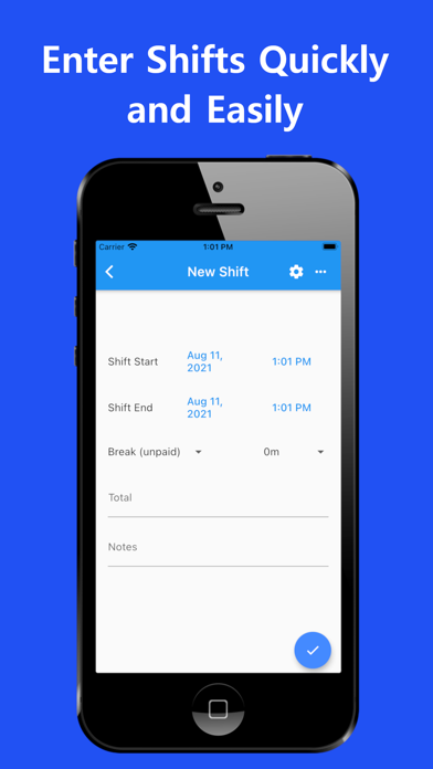 Work Log Pro app screenshot 2