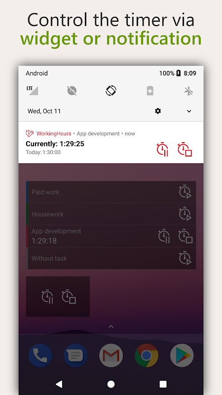 WorkingHours – Time Tracking app screenshot 4