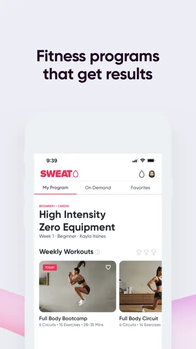 Workout for women app screenshot 2