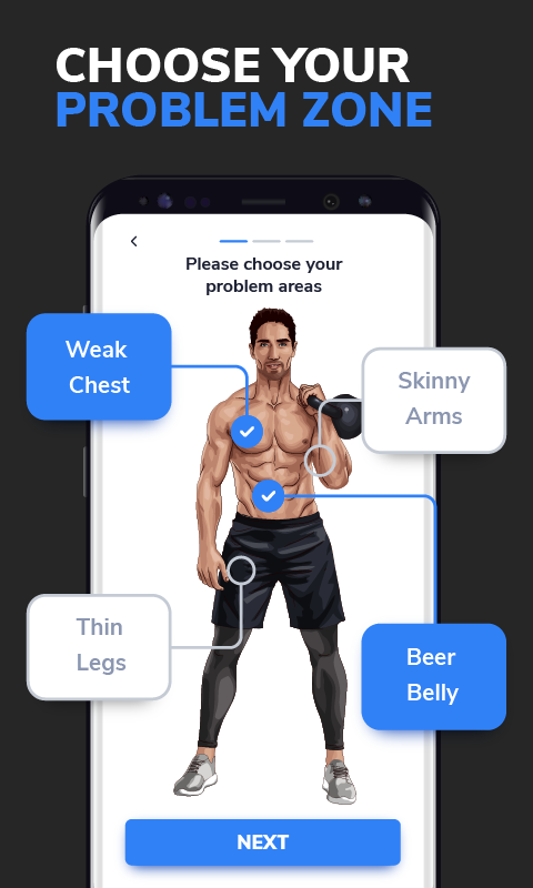 Workouts For Men: Gym & Home app screenshot 1