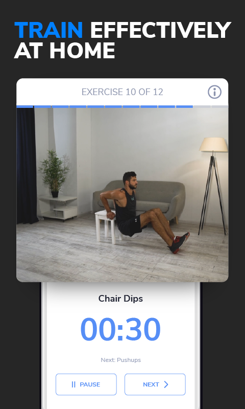Workouts For Men: Gym & Home app screenshot 2
