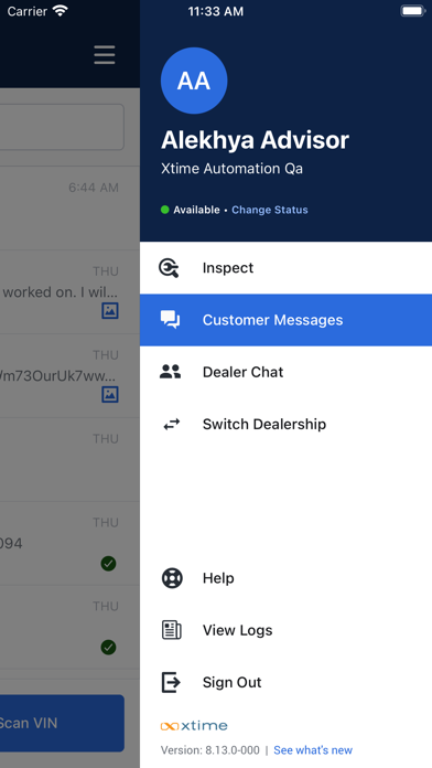 Xtime Mobile app screenshot 2