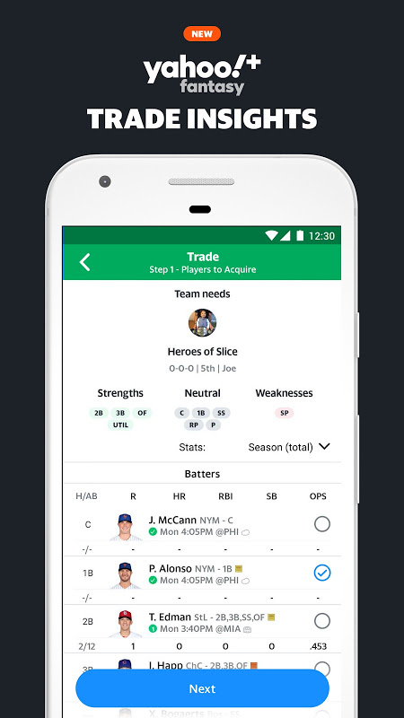 Yahoo Fantasy Sports & Daily app screenshot 2