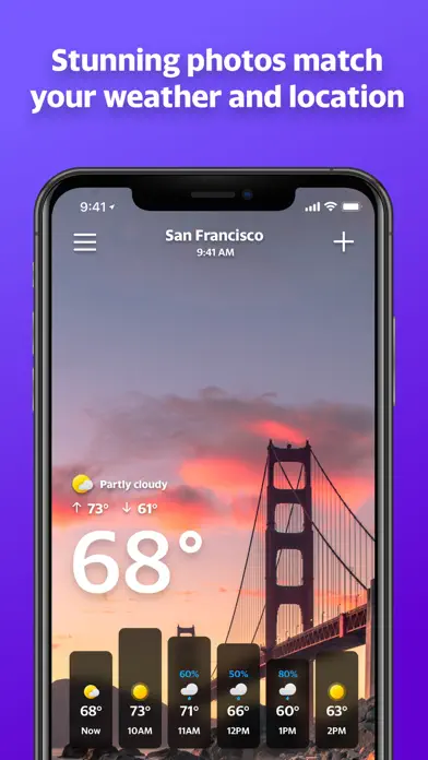 Yahoo Weather app screenshot 1