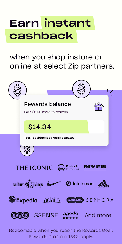 Zip – Shop Now, Pay Later app screenshot 1