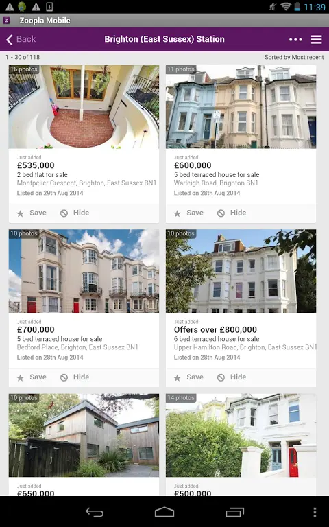 Zoopla homes to buy & rent app screenshot 2
